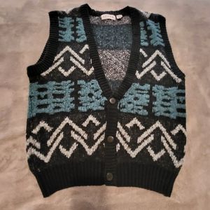 Vintage grandpa sweater vest men's S women's M oversized